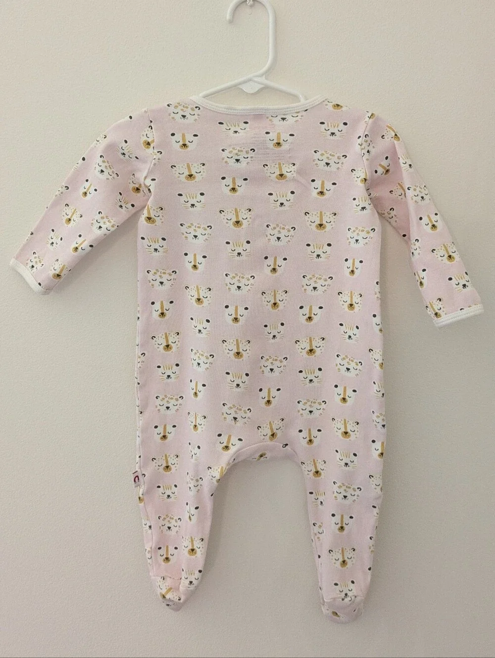Magnetic Me Pink Tiger Print Footed One-Piece ~ 3-6 Mo